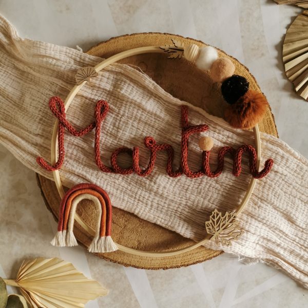 Couronne prénom en tricotin – Image 11