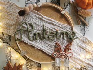 Animaux macramé dans un cercle