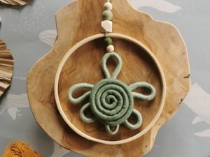 Animal macramé cercle