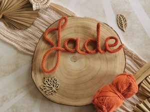 Prénom ou mot en tricotin