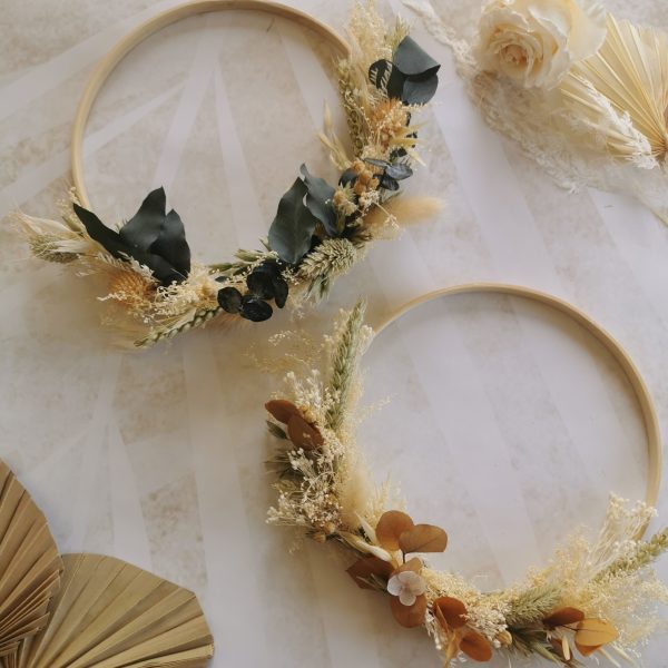 Couronne fleur séchée avec couronne seule – Image 6