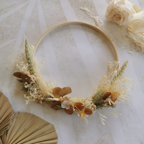 Couronne fleur séchée avec couronne seule – Image 5