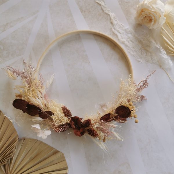 Couronne fleur séchée avec couronne seule – Image 7