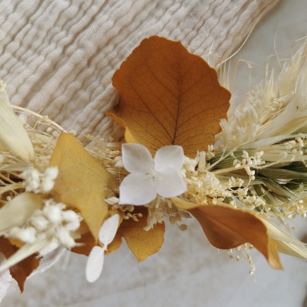Couronne fleurs séchées avec personnalisation tricotin – Image 16