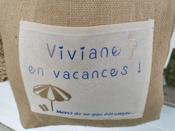 Sac en jute personnalisé – Image 3