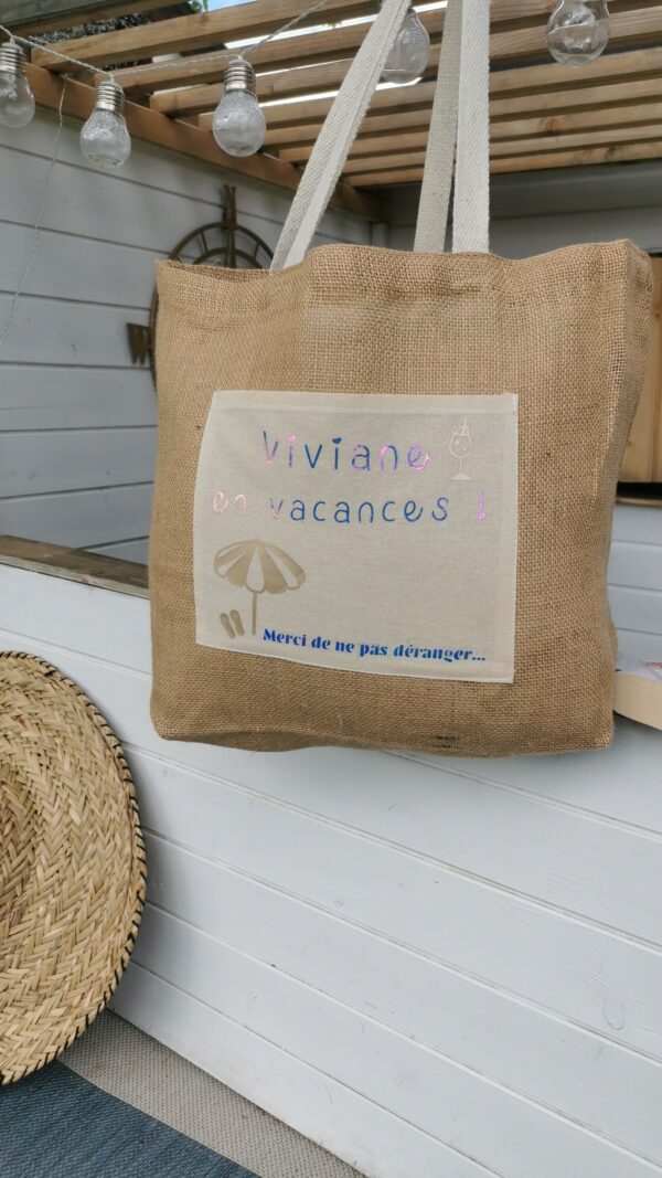 Sac en jute personnalisé – Image 2