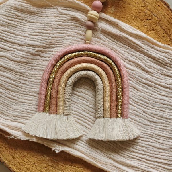 Suspension arc-en-ciel-macramé – Image 3