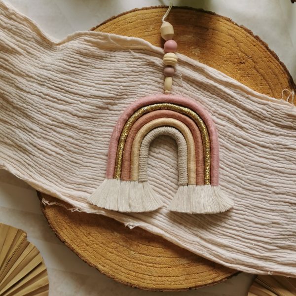 Suspension arc-en-ciel-macramé – Image 2