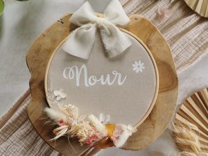 Tambour fleuri personnalisable