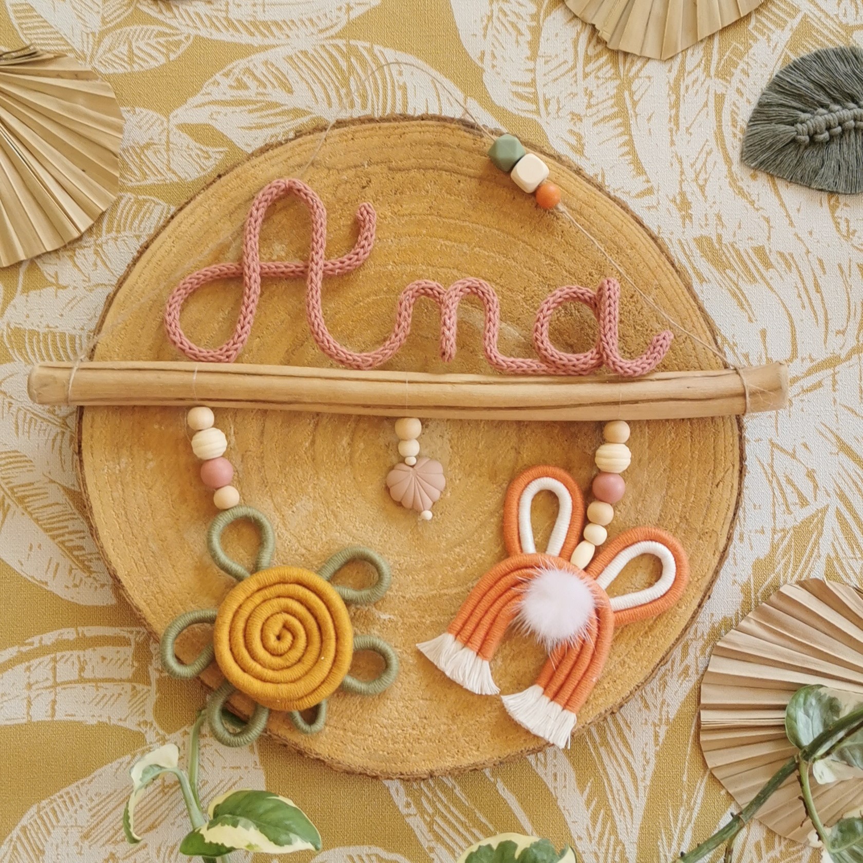 Idée cadeau pour naissance prénom sur bois flotté – Image 6