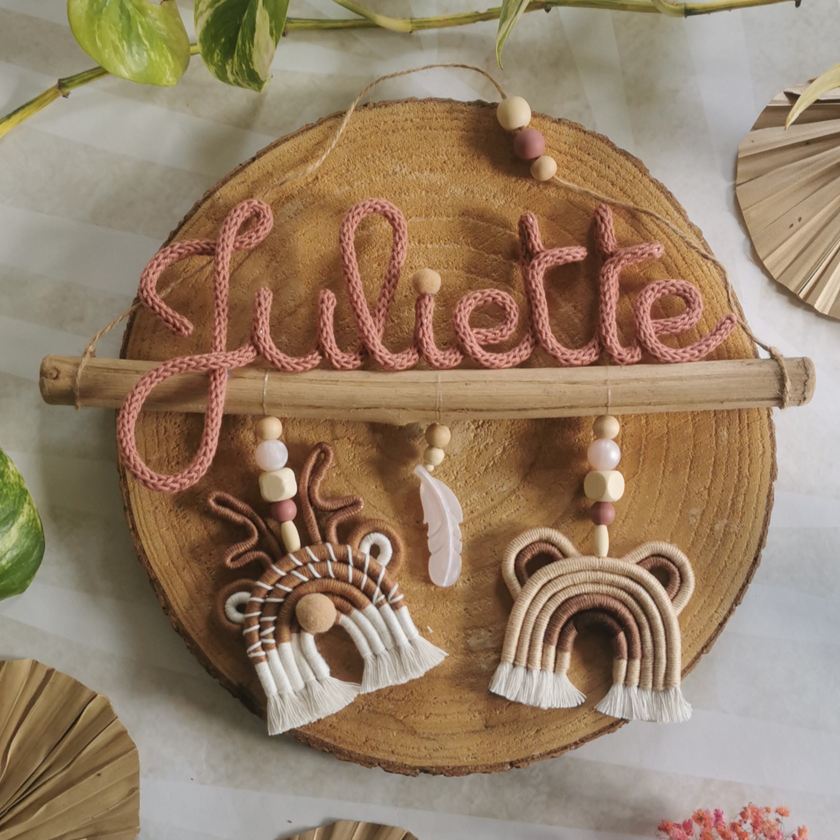 Idée cadeau pour naissance prénom sur bois flotté – Image 11