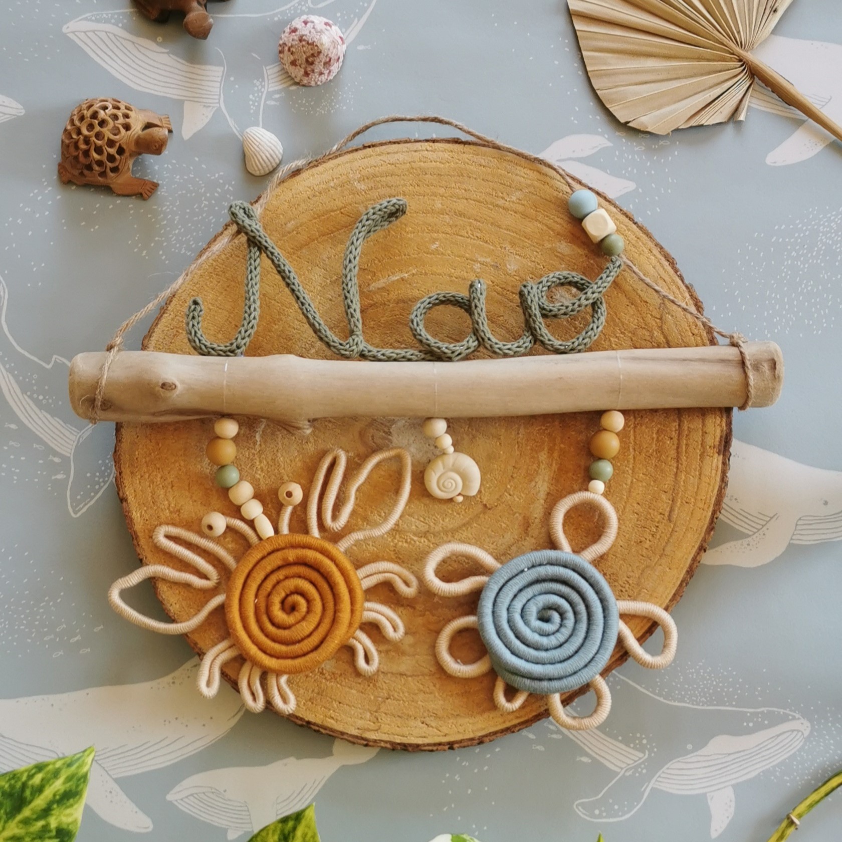 Idée cadeau pour naissance prénom sur bois flotté – Image 9