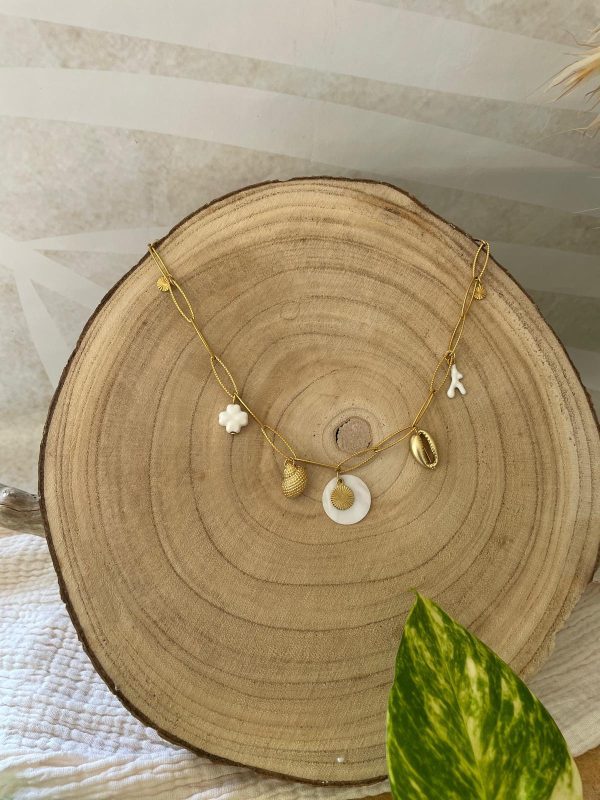 Collier avec 5 charms