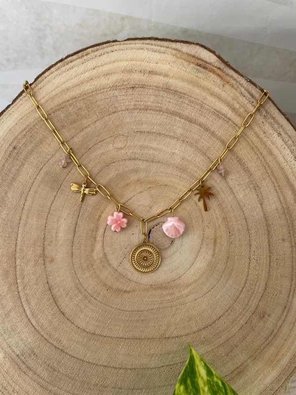 Collier Breloque rose – Image 3