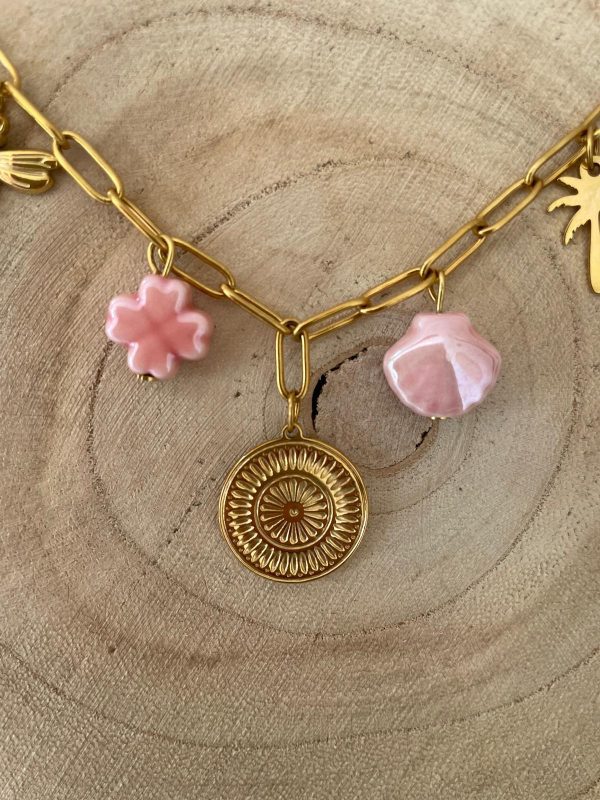Collier Breloque rose – Image 4