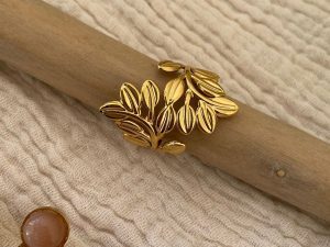 Bague feuille laurier ajustable