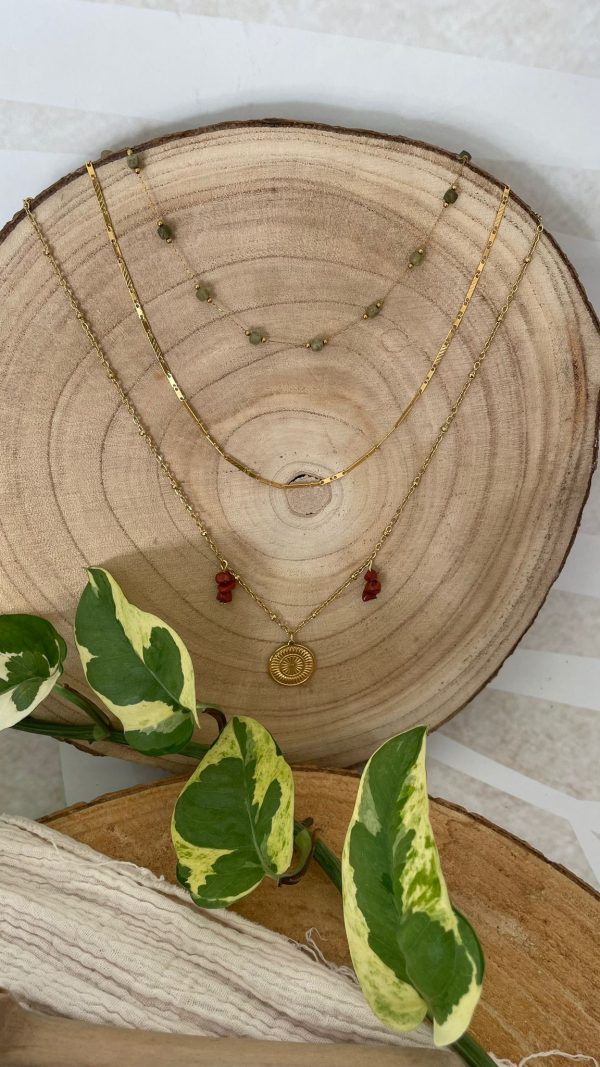 Collier longue chaîne doré et médaille – Image 13