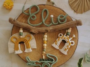 Idée cadeau pour naissance avec 3 animaux