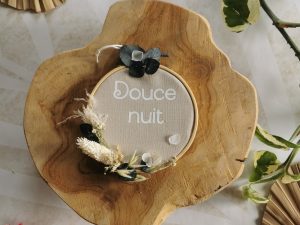 Tambour fleuri douce nuit cadeau unique