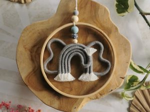Décoration savane cercle avec éléphant pour chambre bébé