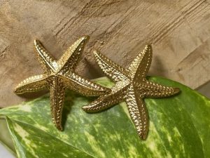Boucles d'oreilles étoile de mer en acier inoxydable